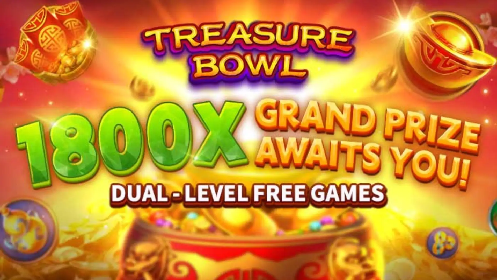 Multiplicadores Treasure Bowl 5526 - 7777x Máximo com Tigela Dourada